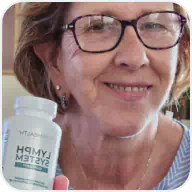 Customer photo holding product bottle